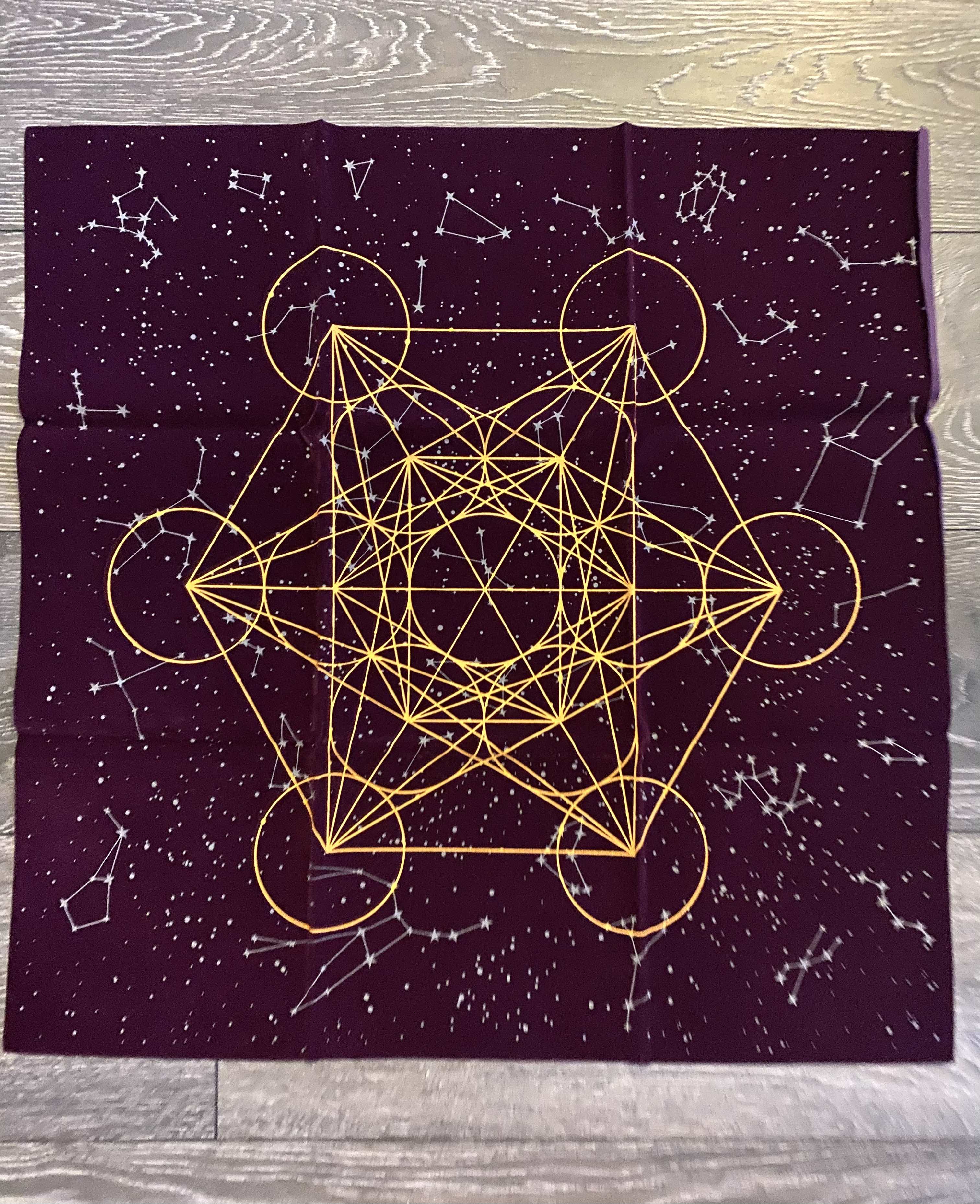 Tarot Card Tablecloth with Methatrone's Geometry