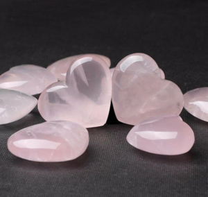 Rose quartz - 1Pc Natural Heart Shaped Chakra Stones